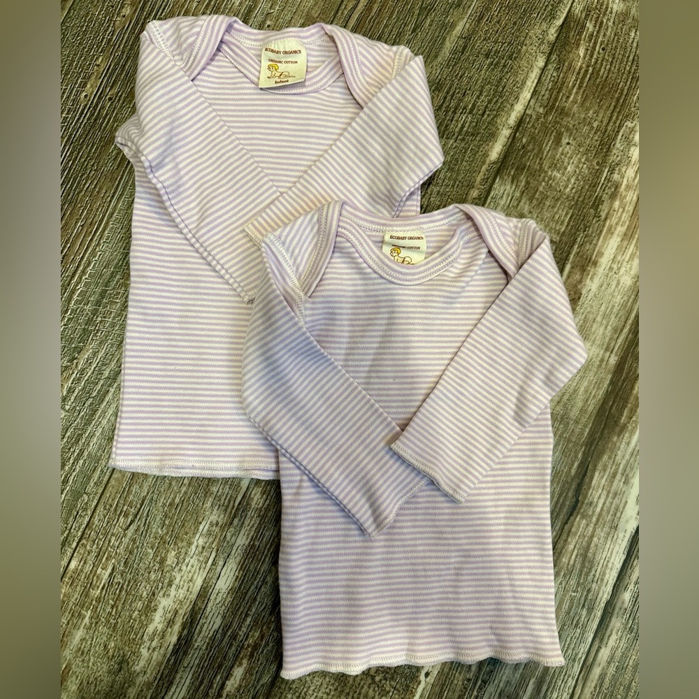 Ecobaby Organics - Organic Cotton Long Sleeve Infant Shirts - NWOT! - Picture 3 of 4
